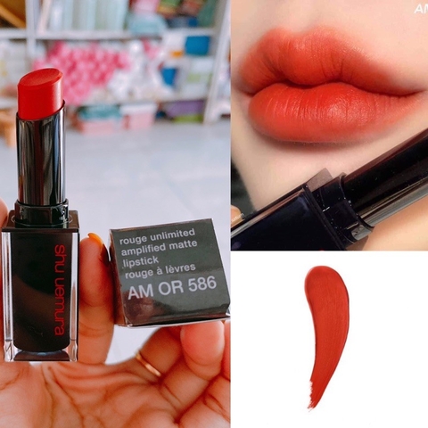 SON SHU UEMURA ROUGE UNLIMITED AMPLIFIED MATTE ROUGE M OR586