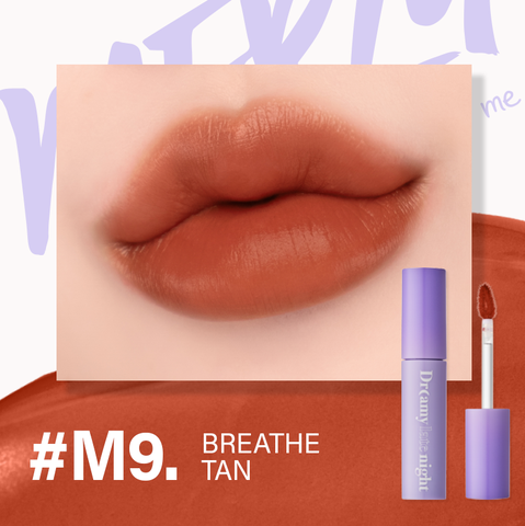 SON KEM LÌ, MỊN MƯỢT NHẸ MÔI MERZY DREAMY LATE NIGHT MELLOW TINT 4G #M9 NÂU SAN HÔ