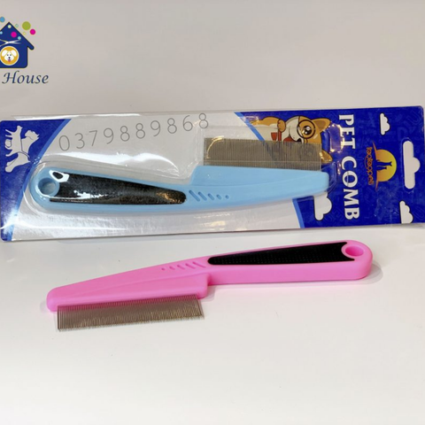 Lược Chải Ve Cao Cấp Pet Comb Cho Chó Mèo Răng Khít
