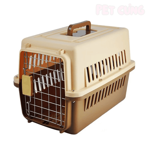 Lồng vận chuyển chó mèo có tay xách tiện lợi - Pet Cưng