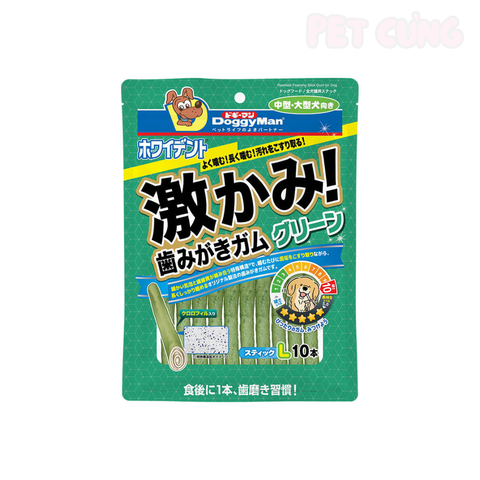 Que da bò thơm miệng cho chó lớn Doggyman giúp sạch răng 10 cây