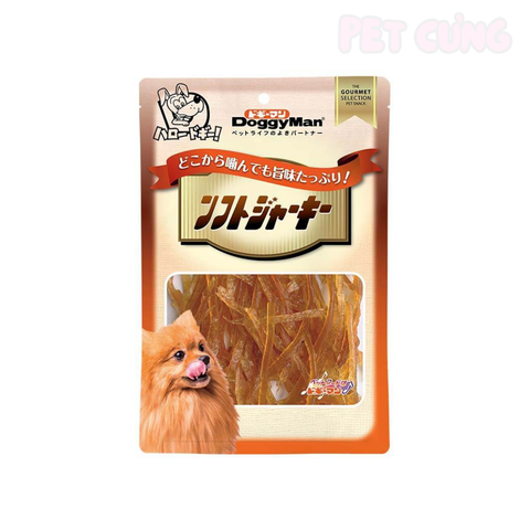Sợi gà sấy dẻo Doggyman cho chó ăn vặt bổ dưỡng 80g - Pet Cưng