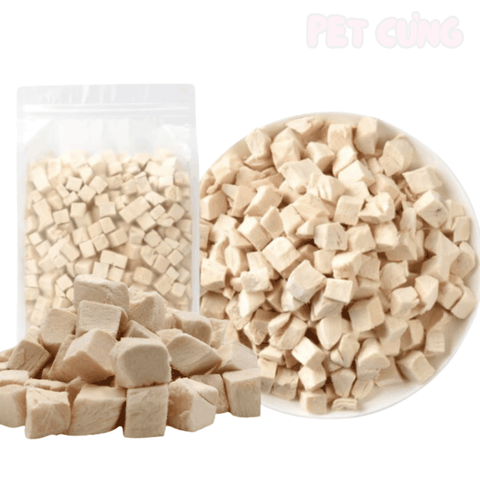 Thịt gà sấy khô cho chó mèo giàu đạm bổ sung năng lượng - Pet Cưng