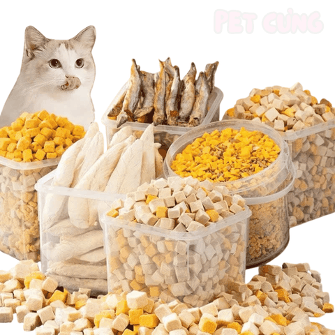 Thịt gà sấy khô cho chó mèo giàu đạm bổ sung năng lượng - Pet Cưng