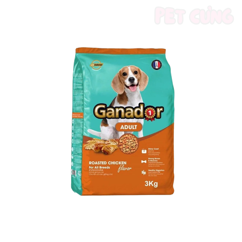 Thức ăn cho chó hạt Ganador Chicken Adult dành cho chó lớn vị gà - Pet Cưng