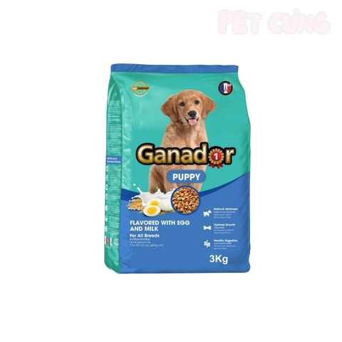 Thức ăn cho chó hạt Ganador Egg Milk Puppy dành cho chó con vị trứng sữa - Pet Cưng