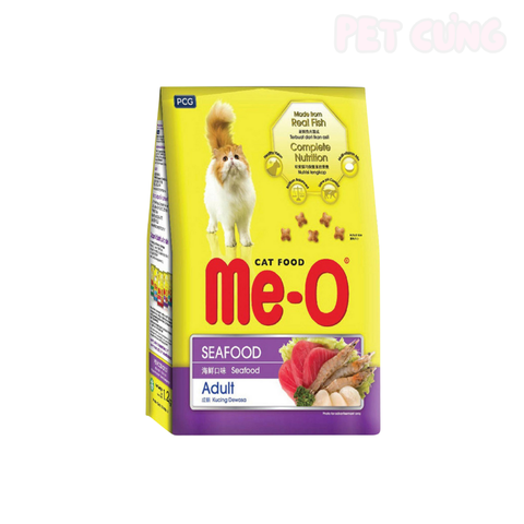 Thức ăn cho mèo hạt Me-O Seafood vị hải sản - Pet Cưng