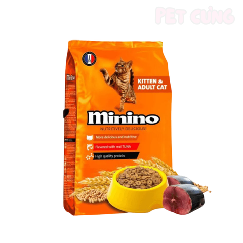 Thức ăn cho mèo hạt Minino Tuna vị cá ngừ - Pet Cưng