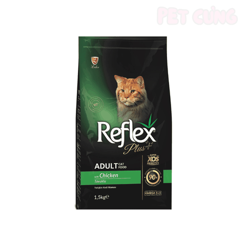 Thức ăn cho mèo hạt Reflex Chicken Rice Adult dành cho mèo lớn vị gà và gạo - Pet Cưng