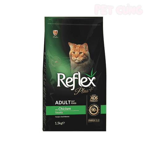 Thức ăn cho mèo hạt Reflex Plus Chicken Adult dành cho mèo lớn vị gà - Pet Cưng
