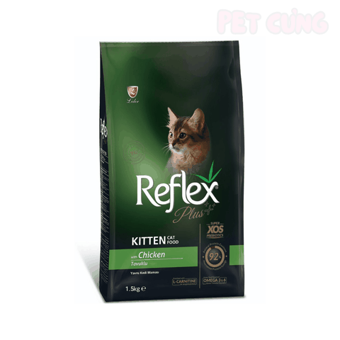 Thức ăn cho mèo hạt Reflex Plus Chicken Kitten dành cho mèo con vị gà - Pet Cưng