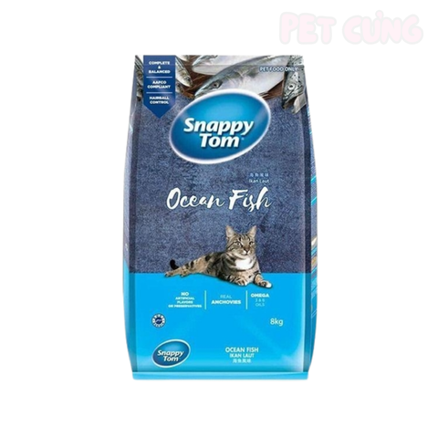 Thức ăn cho mèo hạt Snappy Tom Ocean Fish vị cá biển - Pet Cưng