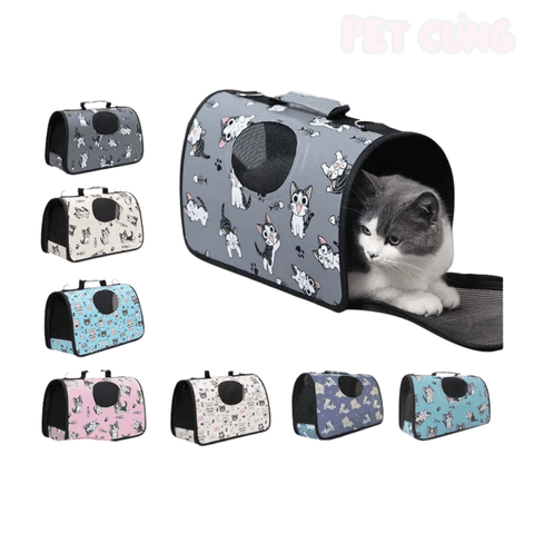 Túi xách vòm cho chó mèo thông thoáng - Pet Cưng