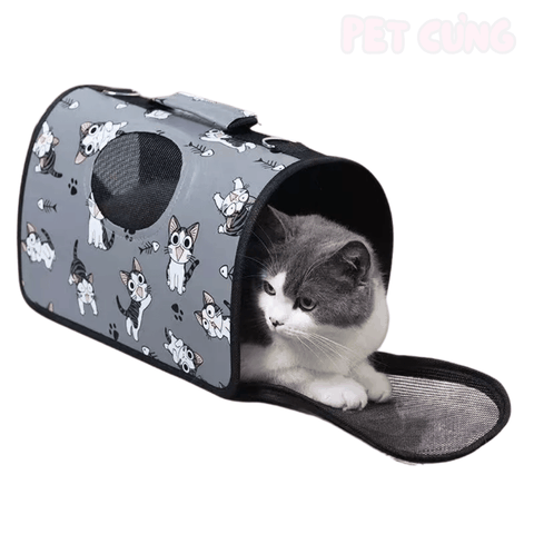Túi xách vòm cho chó mèo thông thoáng - Pet Cưng