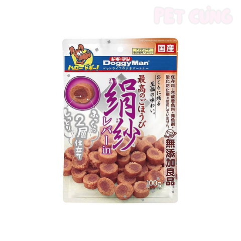 Viên gà nướng mềm Doggyman SAYA bổ sung gan cho chó 100g - Pet Cưng