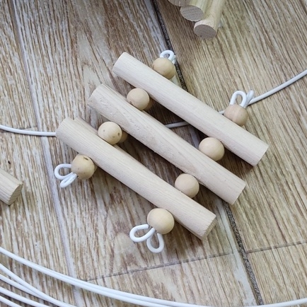 Thang gỗ uốn 10x25cm, 40cm, 50cm leo trèo cho hamster, ốc mượn hồn, hang trú ẩn hình thang