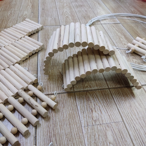 Thang gỗ uốn 10x25cm, 40cm, 50cm leo trèo cho hamster, ốc mượn hồn, hang trú ẩn hình thang