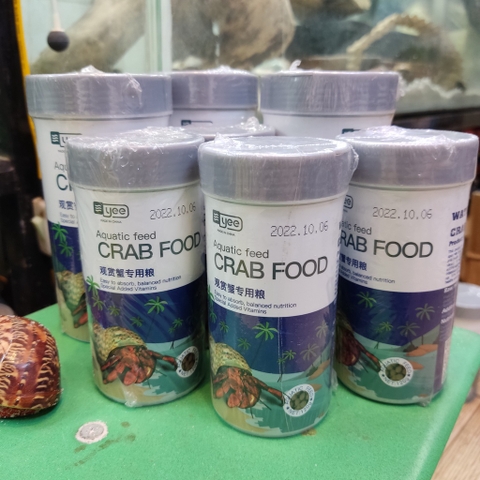 Thức ăn cho ốc mượn hồn và cua cảnh cung cấp đầy đủ chất dinh dưỡng cần thiết