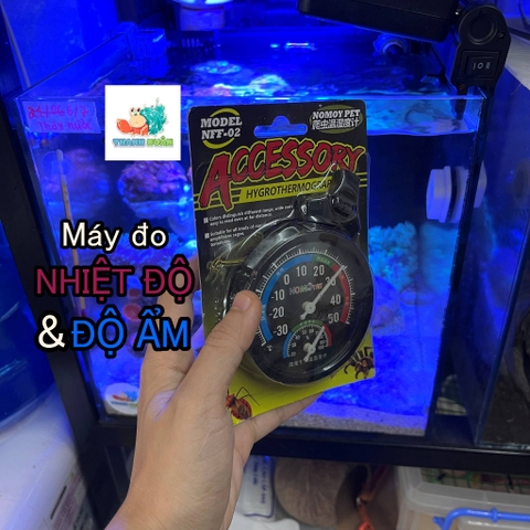 Ẩm kế đo nhiệt độ và độ ẩm kích thước 8cm - chính hãng NOMO Y PET