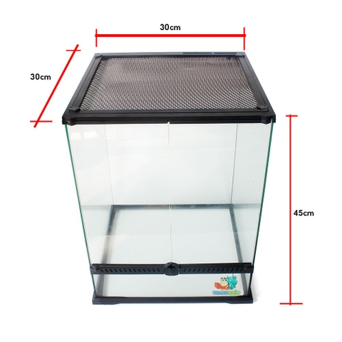 Chuồng kính 30x30x45cm cửa mở dành cho bò sát hoặc cây cảnh
