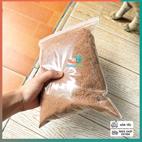 Mụn Xơ Dừa Khô lót nền cho Ốc Mượn Hồn