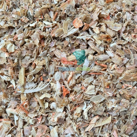 Hộp 100Gam vỏ ghẹ , vò bề bề . vỏ tôm hỗn hợp say vụn thức ăn cho ốc mượn hồn và thủy sản