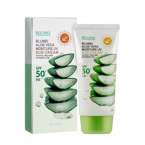 Kem Chống Nắng Và Dưỡng Ẩm Lô Hội Blumei Jeju Moisture Aloe Vera Sun Cream