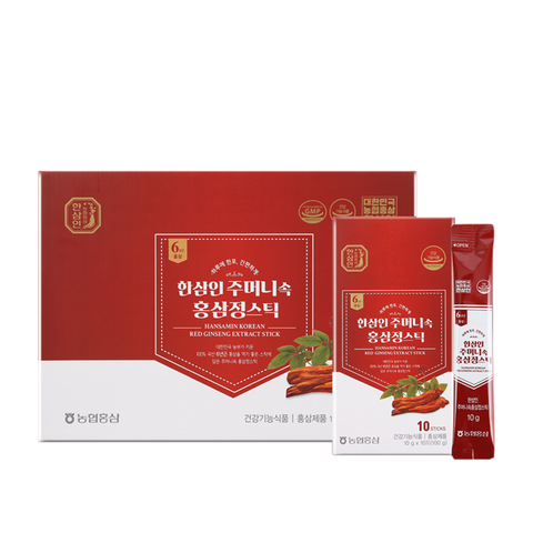 Nước Hồng Sâm Hảo Hạng Dạng Thanh Hansamin Korean Red Ginseng Extract Stick (Tách set)