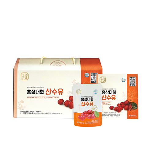 Nước Hồng Sâm Và Quả Sơn Thù Du  Hansamin Korean Red Ginseng Cornus Fruit