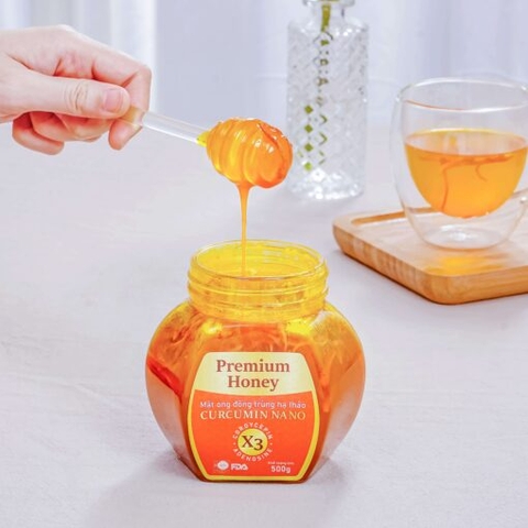 Mật ong Đông trùng hạ thảo Curcumin Nano(500gr)