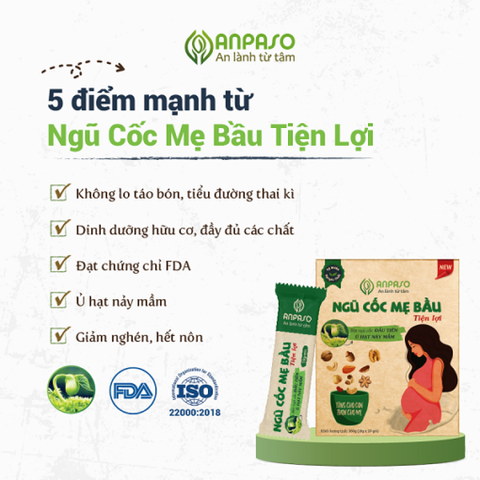 Ngũ cốc mẹ bầu tiện lợi Anpaso