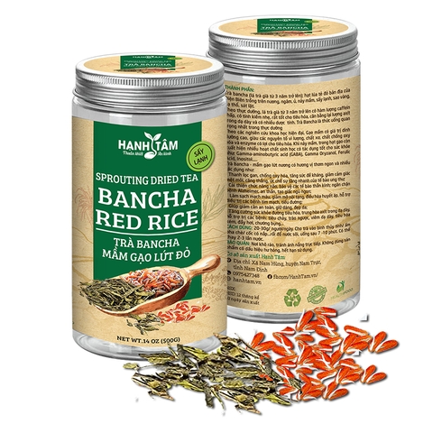 Trà bancha mầm gạo lứt đỏ Hạnh Tâm
