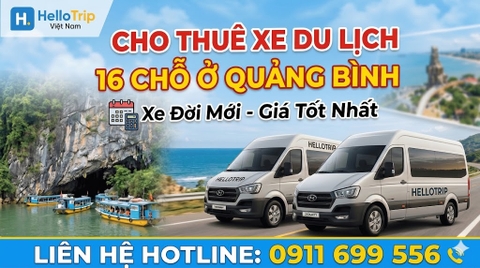 Thuê Xe Du Lịch 16 Chỗ Quảng Bình: Bảng Giá và Kinh Nghiệm Đặt Xe Uy Tín A-Z