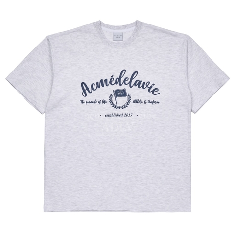 ADLV SCRIPT FLAG LOGO SHORT SLEEVE T-SHIRT MELANGE