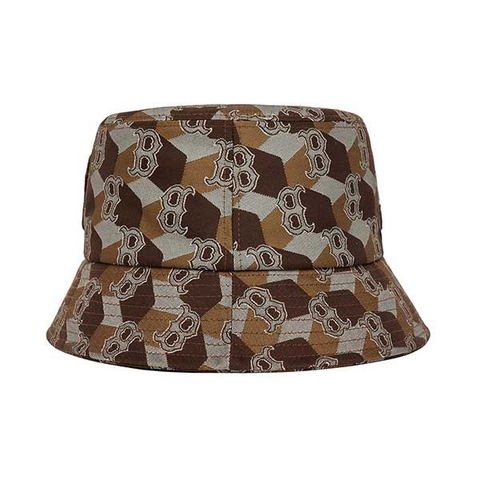 MLB Cube Monogram Bucket Hat Boston Red Sox 3AHTM212N-43BRD