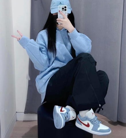 Nike Air Jordan 1 Low Blue Whisper DC0774-164