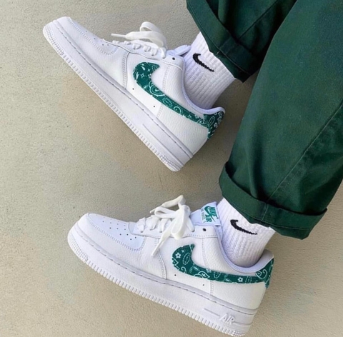 Nike Air Force 1 Low '07 Essential White Green Paisley