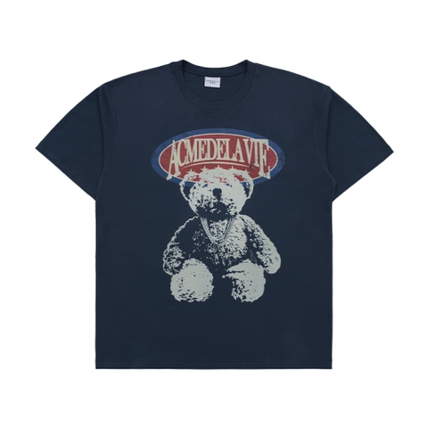 ADLV Vintage Overlap Bear Short Sleeve T-shirt Navy