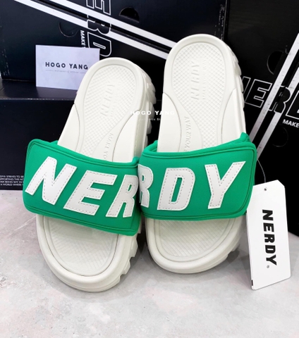 Nerdy Rich Bread Velcro Slide Green