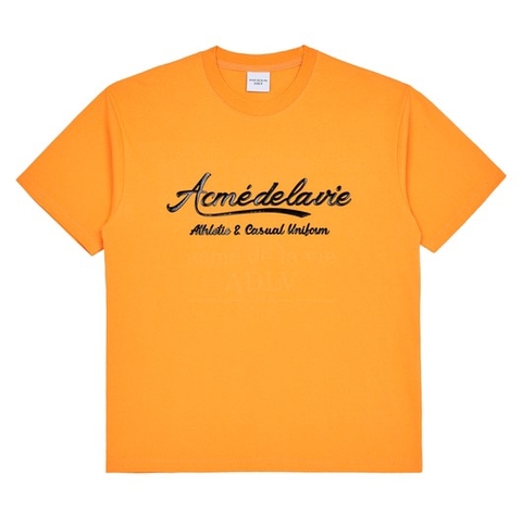ADLV GEL PRINTING LOGO SHORT SLEEVE T-SHIRT ORANGE