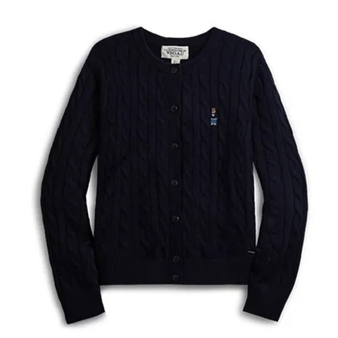 WHOAU Steve Cable Cardigan Navy / WHCKD4902F