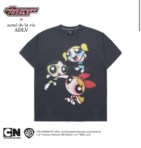 [THE POWERPUFF GIRLS X ACMEDELAVIE] ADLV BIG PRINTING ARTWORK T-SHIRT GREY