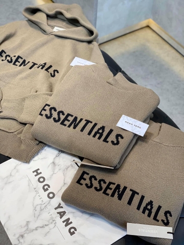 Hoodie Fear of God Essentials Knit Pullover Hoodie Harvest