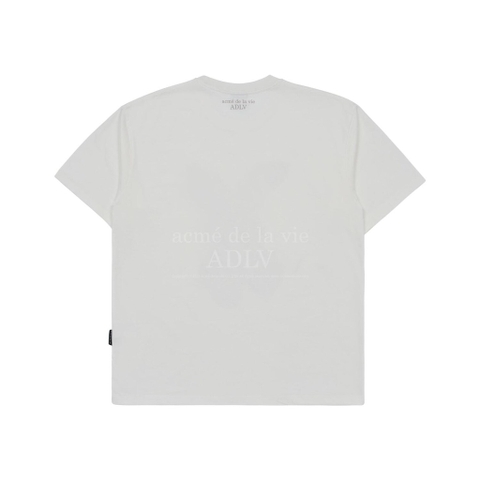 ADLV CREAM FUZZY RABBIT SHORT SLEEVE T-SHIRT CREAM