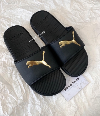 PUMA COOL CAT SPORT SLIDE BLACK/ GOLD