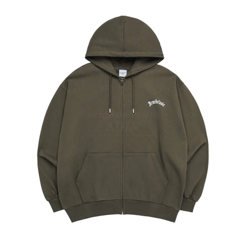 ADLV GOLD CHAIN BEAR DOLL HOODIE ZIP UP COCOA