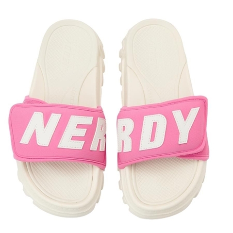 Nerdy Rich Bread Velcro Slide Pink