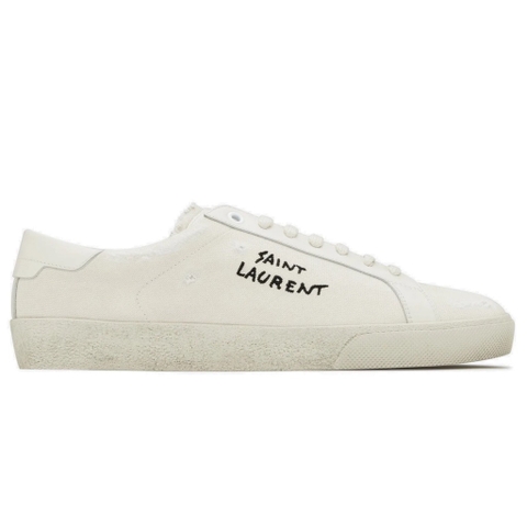 Saint Laurent Classic SL/06 embroidered canvas sneakers