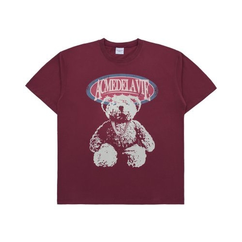ADLV Vintage Overlap Bear Short Sleeve T-shirt Red