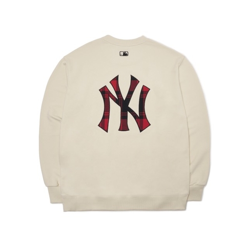 MLB CHECK BAG BIG LOGO OVERFIT SWEATSHIRT NEW YORK YANKEES